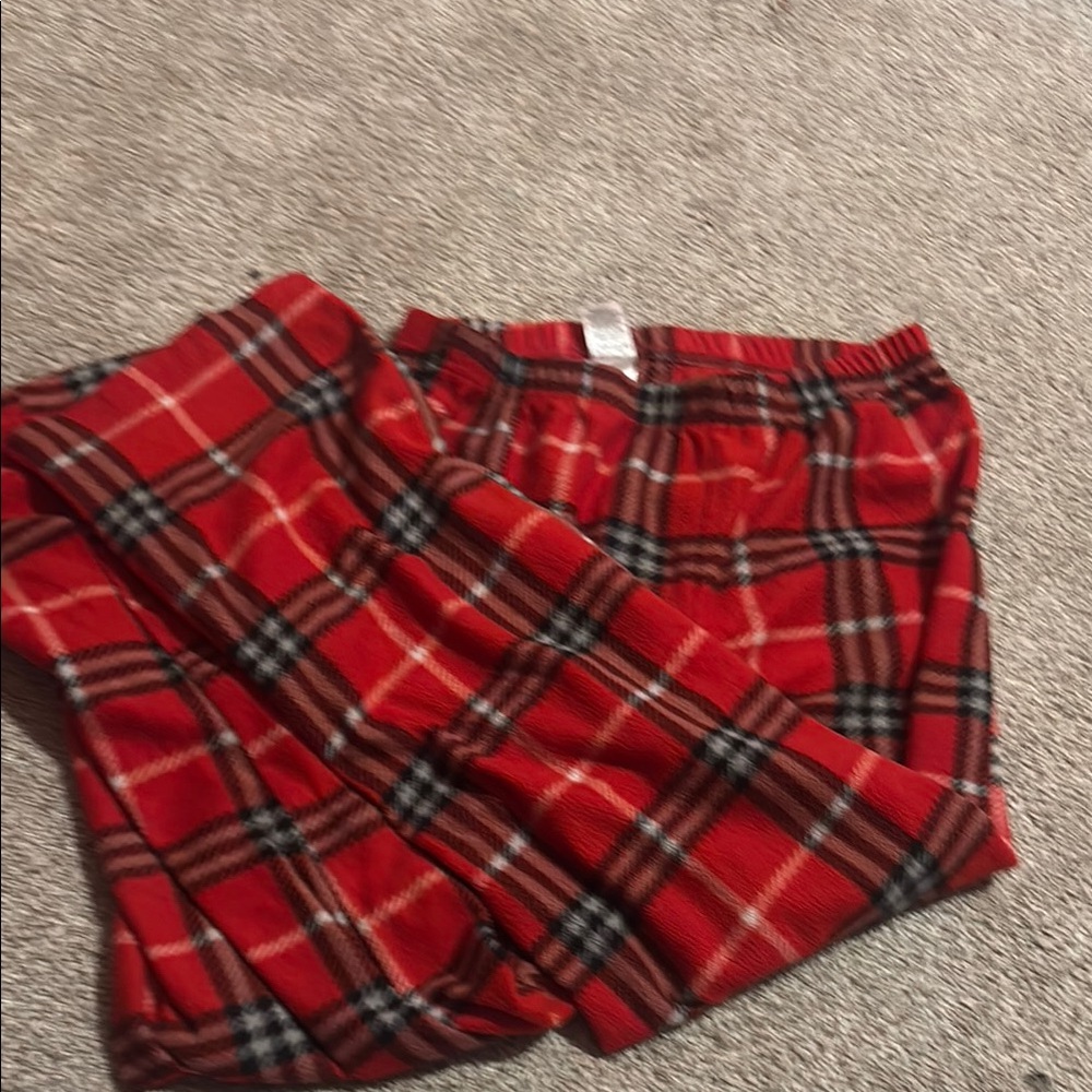 Red Plaid Pajama Pants